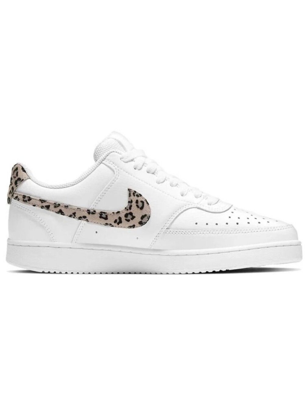 Nike Court Vision Low White Leopard Women's Size 7 Sneakers NEW